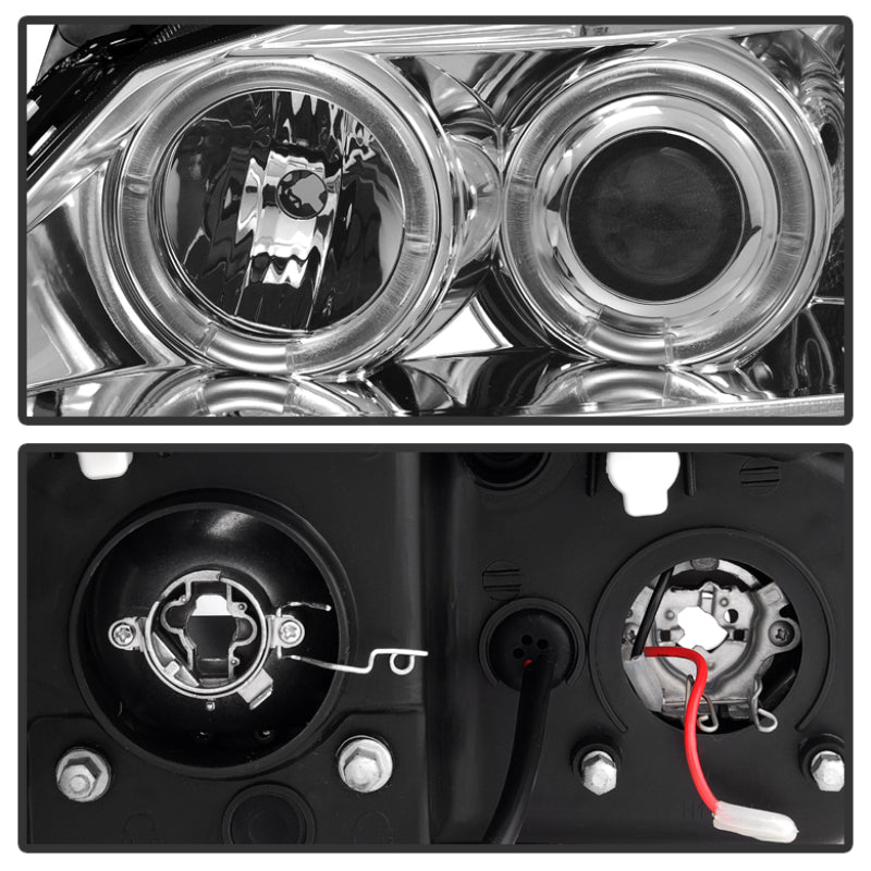 FR SPORT Spyder Pontiac G6 2/4DR 05-08 Projector Headlights LED Halo LED Chrm PRO-YD-PG605-HL-C...