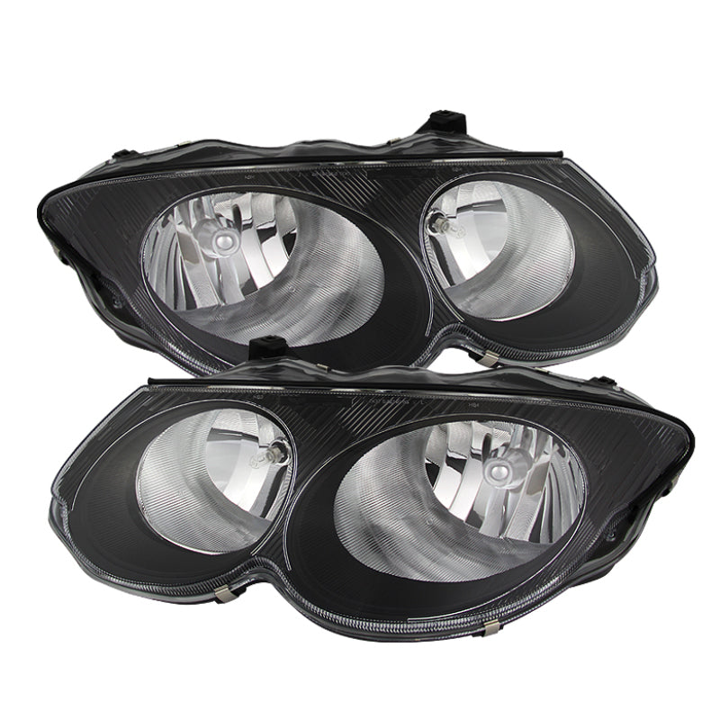 FR SPORT SPYDER Xtune Chrysler 300M 1999-2004 (Not Hid Model) Crystal Headlights Black...