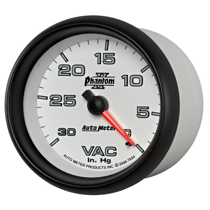 FR SPORT AutoMeter Gauge Vacuum 2-5/8in. 30Inhg Mechanical Phantom II 7884