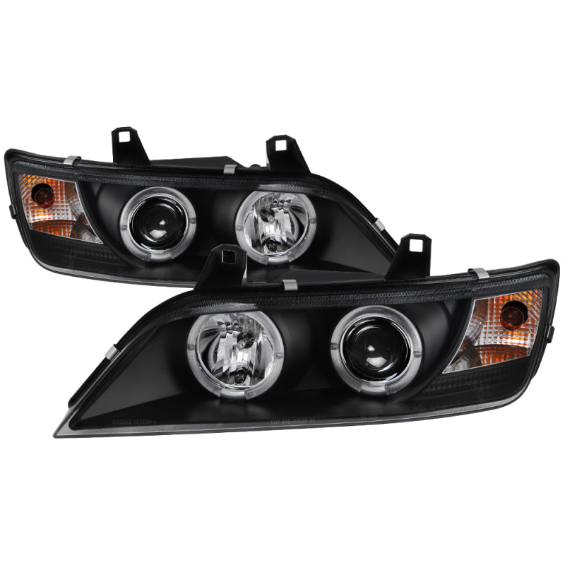 FR SPORT Spyder BMW Z3 96-02 Projector Headlights LED Halo Black High H1 Low H1...