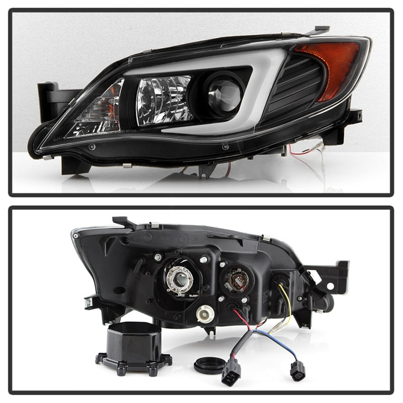 FR SPORT Spyder Subaru WRX 08-09 Projector Headlights - HID Model Only - Black...