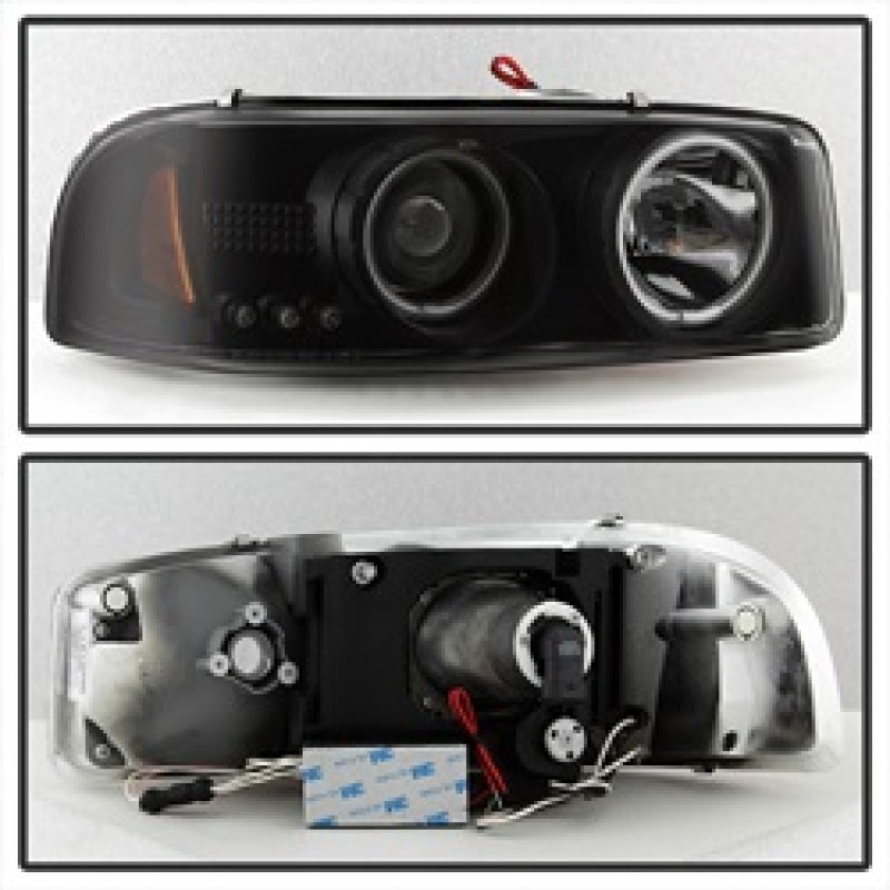 Spyder GMC Sierra 1500/2500 99-06 Projector Headlights CCFL Halo LED Blk Smke PRO-YD-CDE00-CCFL-BSM 5078704