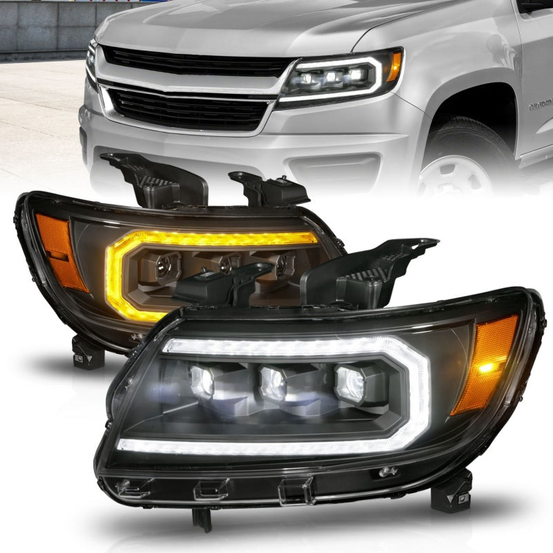 FR SPORT ANZO 15-22 Chevrolet Colorado Full LED Projector Headlights w/ Initiation & Sequential -...