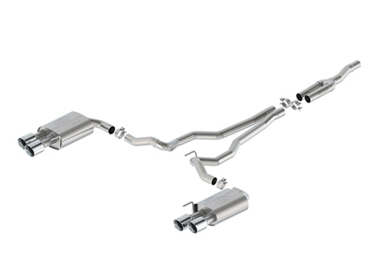 Ford Racing 2024 Mustang 2.3L Extreme Non-Active Cat-Back Exhaust w/GT Valance - Chrome Tip M-5200-M2ECV