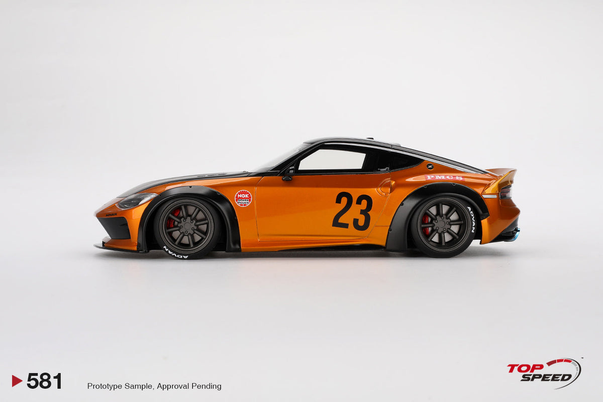 STM Diecast Topspeed 2023 Nissan Fairlady Z (RZ34) #23 LB Nation Works LB Gold 1:18 - View 3