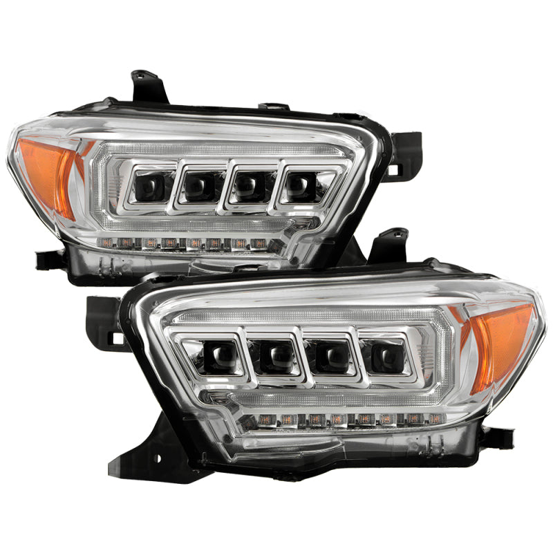 FR SPORT Spyder 16-20 Toyota Tacoma LED Model Only High-Power LED Headlights - Chrome...