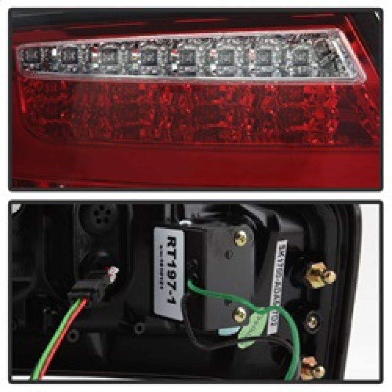 Spyder 08-12 Audi A5 LED Tail Lights - Red Clear ALT-YD-AA508V2-LED-RC 5083258