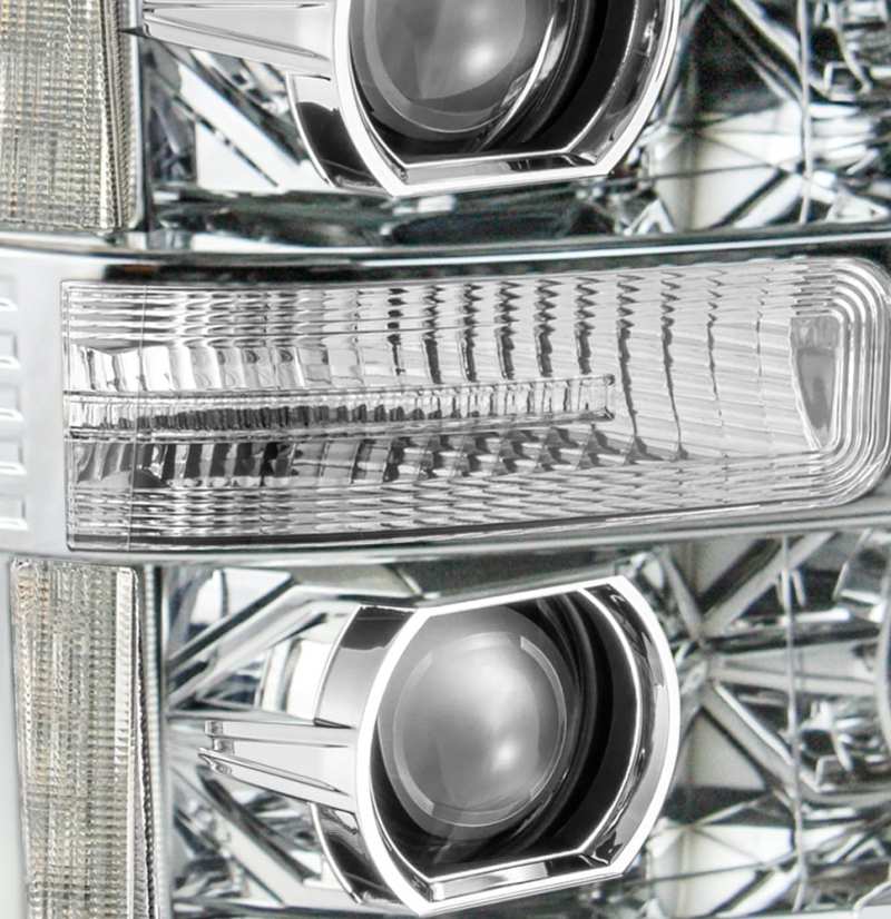 FR SPORT AlphaRex 11-16 Ford F-250 SD PRO-Series Projector Headlights Plank Style Design Chrome...