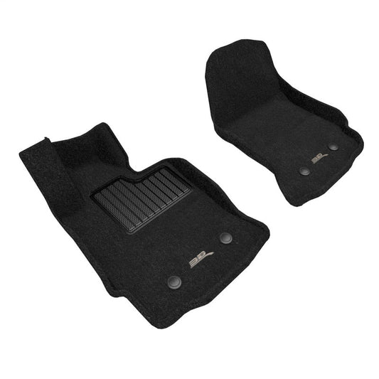 FR SPORT 3D MAXpider 14-19 Chevrolet Corvette C7 Elegant Floor Mat Full Set (2pc) - Black...