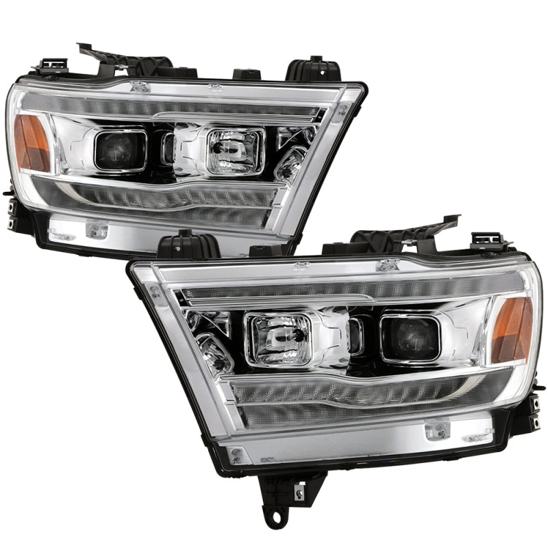 Spyder Dodge Ram 19-20 Halogen Model Projector Headlights Chrome PRO-YD-DR19HALSI-SEQ-C 5087409