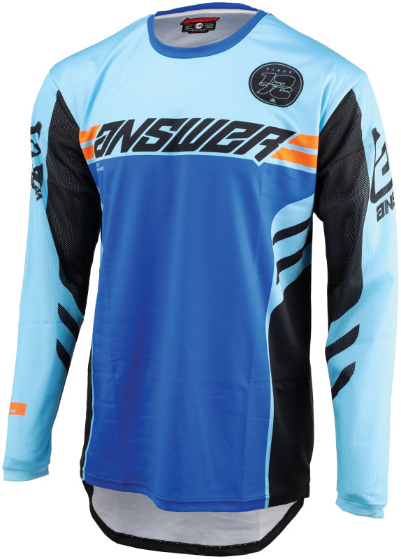 Answer 24 Arkon Nitrus Jersey Blue/Black/Hyper Orange Youth - XS 442626