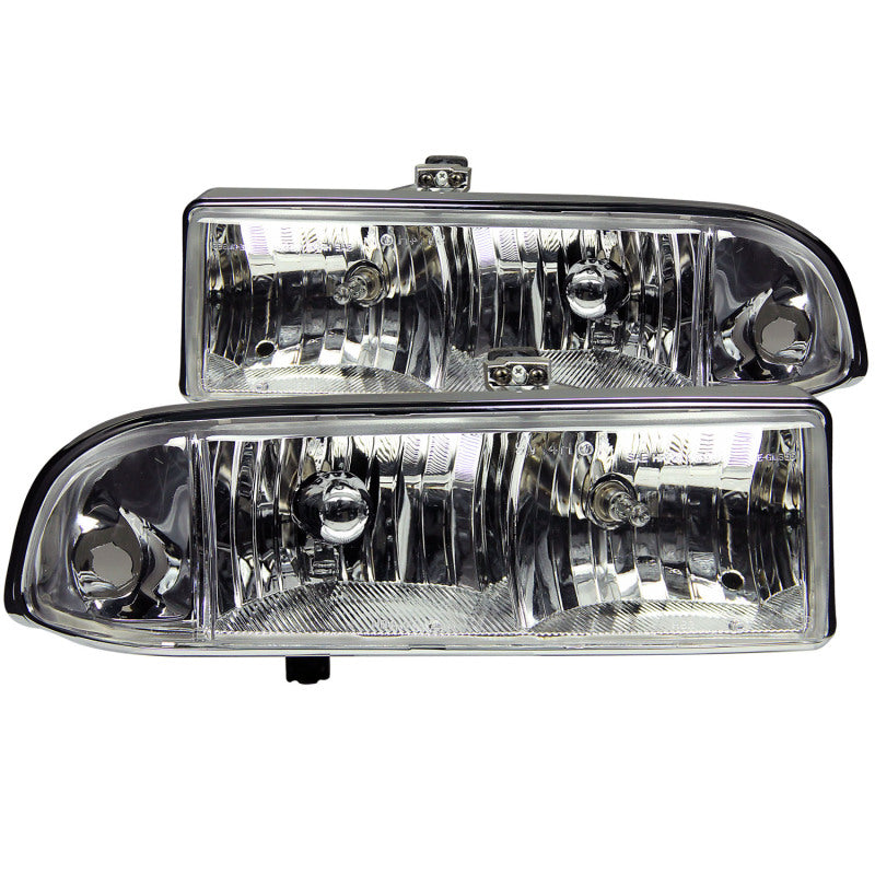 Anzo 1998-2005 Chevrolet S-10 Crystal Headlights Chrome
