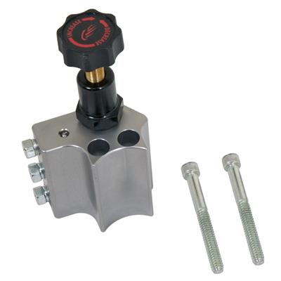 Baer Disc Brake Systems Proportioning Valve, Adjustable, Knob Style, Aluminum, Gray, Left Outlets - 2000056LP