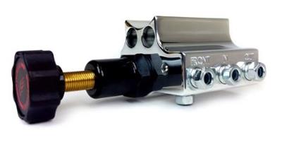 Baer Disc Brake Systems Brake Proportioning Valve, Knob, Aluminum, Left Port Side, Polished, Female - 2000058LP