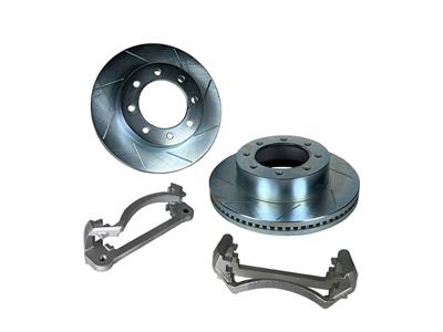 Baer Disc Brake Systems Brake Rotors, Big Claw, Slotted Surface, Iron, Zinc Plated, 15.00 in. O.D. - 23010722