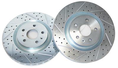 Baer Disc Brake Systems Brake Rotor, Front Pair, Premium, Mill Balanced, Direct Replacement Rotor - 54153020