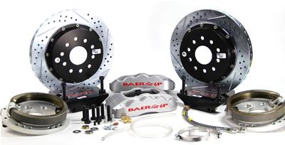 Baer Disc Brake Systems Disc Brake Kit, Baer Claw Pro+, Rear, Cross-drilled/Slotted Rotors - 4302487S