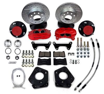 Baer Disc Brake Systems Disc Brake Kits, Baer Brakes SS4 Disc Brake Systems, Cross-Drilled/Slotted - 4261654R