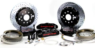Baer Disc Brake Systems Disc Brakes, Pro-Plus, Rear, Cross-Drilled/Slotted Rotors, 6-Piston - 4262152B