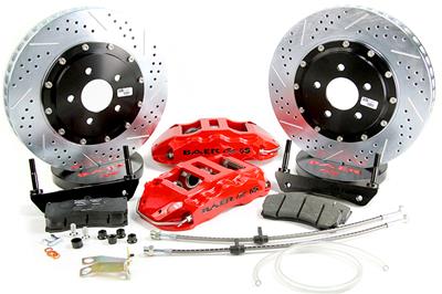 Baer Disc Brake Systems Disc Brake Kit, Baer Claw Extreme+, Rear, Cross-drilled/Slotted Rotors - 4302421B