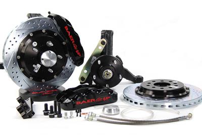 Baer Disc Brake Systems Disc Brake Kit, Baer Claw Pro+, Front, Cross-drilled/Slotted Rotors - 4301363B