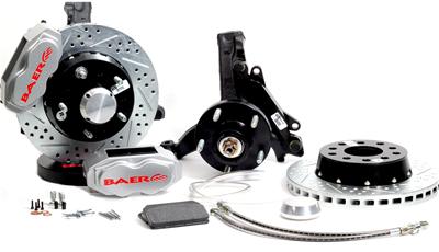 Baer Disc Brake Systems Disc Brake Kits, SS4 Plus Disc Brake Systems, Front, Cross-drilled/Slotted - 4301461S