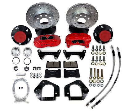 Baer Disc Brake Systems 11 in. SS4 Aluminum Hub Brake Kit Front Black - 4301605B