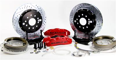 Baer Disc Brake Systems Disc Brake Kit, Baer Claw Pro+, Rear, Cross-drilled/Slotted Rotors - 4302248R