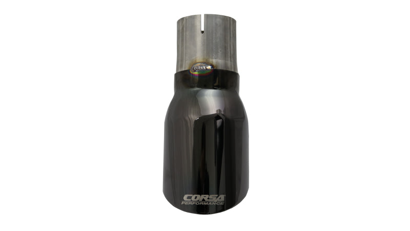 Corsa Single Universal 2.75in Inlet / 4in Outlet Black PVD Pro-Series Tip Kit TK005BLK