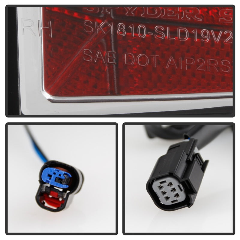 Spyder Chevy Silverado 19-20 (Do Not Fit Halogen Model) LED Tail Light - Chrome ALT-YD-CS19LED-C 5087287