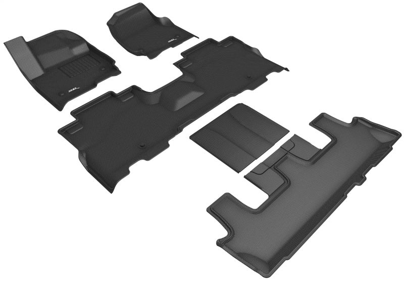 3D MAXpider 18-24 Ford Expedition 7-Seat Kagu Black R1 R2 R3 L1FR12501509