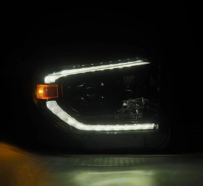 FR SPORT AlphaRex 14-21 Toyota Tundra PRO-Series Projector Headlights Black w/Seq. Sig. + DRL...