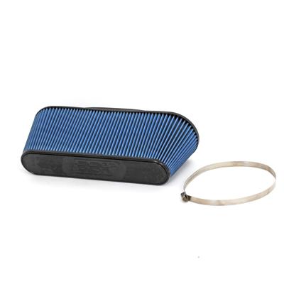 BBK Performance Air Filter, Conical Oval Flanged, Cotton Gauze, Blue, Chevrolet, Corvette - 1704