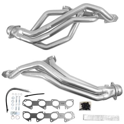 BBK Performance Headers, Full-Length, Long Tube One-piece, Steel, Polished Ceramic Coated, 1 3/4 - 19500