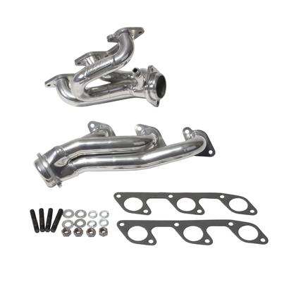 BBK Performance Headers, Shorty, Steel, Ceramic Coated, Ford, V6, 4.0L, Pair - 40100