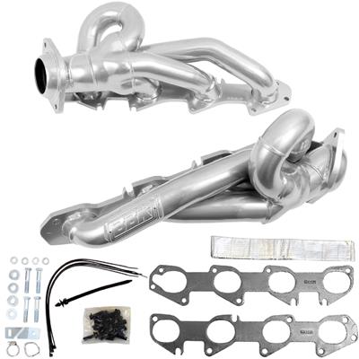 BBK Performance Headers, Shorty, Steel, 1 3/4 in. Primary Tube Diameter, Polished Silver Ceramic - 40150