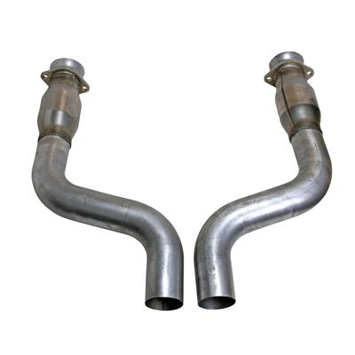 BBK Performance Mid-Pipes, CNC Short High-Flow, With Catalytic Converters, Steel, Aluminized, 2.75 - 40461