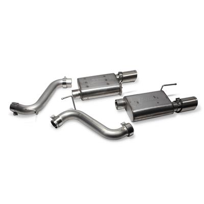 BBK Performance Exhaust System, Rear Axle-Back, VariTune, Stainless Steel, Natural, Split Rear - 41115