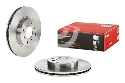 Brembo Brake Rotor, Brembo, Vented, Solid Surface, 11.1 in. Diameter, Iron, UV-Coated, For use on - 09675210