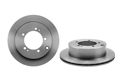 Brembo Brake Rotor, Brembo, Vented, Solid Surface, 10.24 in. Diameter, Iron, UV-Coated, Dodge, Each - 09843610