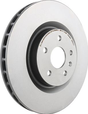 Brembo Brake Rotor, Front, FWD, RWD, 13.98 in O.D., 355 mm O.D., 5 x 4.75 in., 5 x 120 mm, 1.260 - 09890631