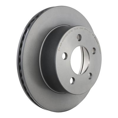 Brembo Brake Rotor, Brembo, Vented, Solid Surface, 11.02 in. Diameter, Iron, UV-Coated, Jeep, Each - 09990511