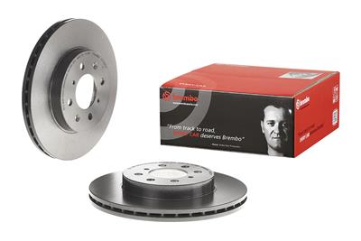 Brembo Brake Rotor, Brembo, Vented, Solid Surface, 10.32 in. Diameter, Iron, UV-Coated, For use on - 09993611