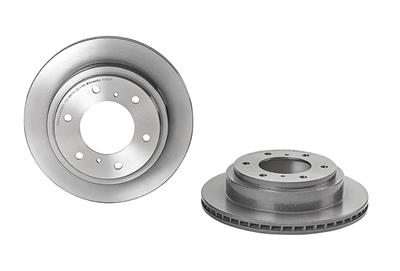 Brembo Brake Rotor, Brembo, Vented, Solid Surface, 11.81 in. Diameter, Iron, UV-Coated, Mitsubishi - 09A45011
