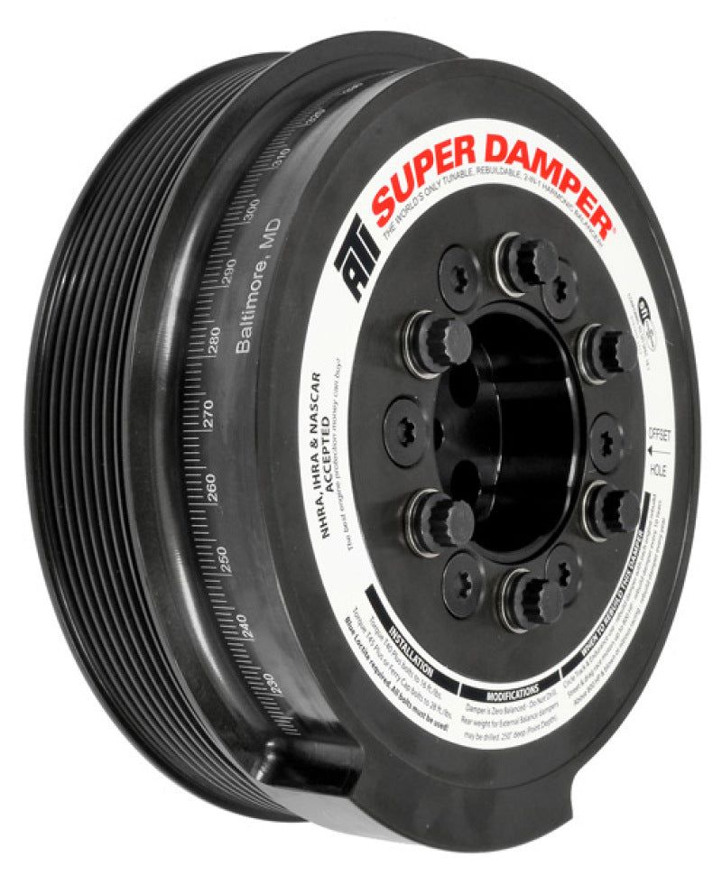 FR SPORT ATI Damper - 7.95in - Steel - 8 Grv - Ford 6.0 - Powerstroke - 03-07 - Ext Bal - 3 Ring...