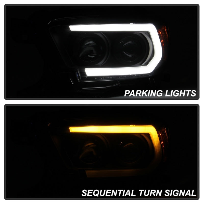 FR SPORT Spyder Toyota Tacoma 16-18 (SR5 Model Only) Projector Headlights Black Smoke...