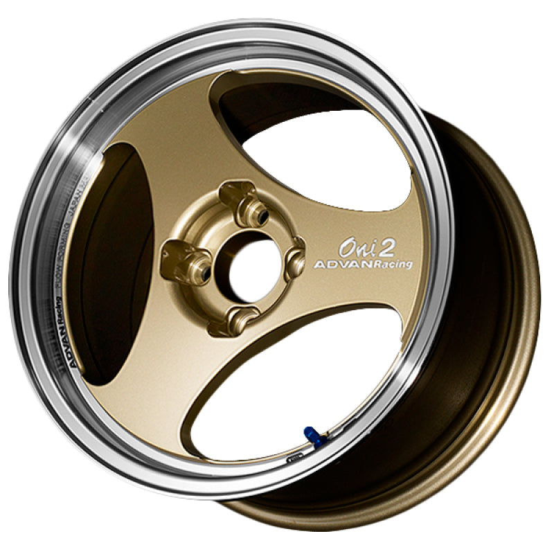 Advan ONI2 15X6 +35 4-100 Machining & Champagne Gold YAY5D35ACG