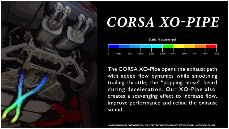 Corsa Performance 13-13 Ford Mustang Shelby GT500 5.8L V8 XO Pipe Exhaust