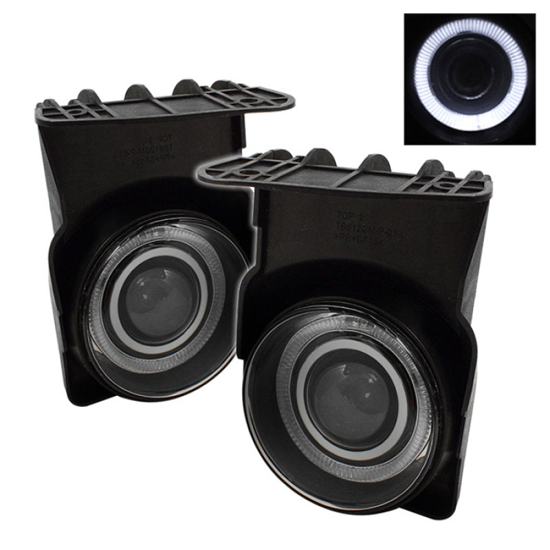 FR SPORT Spyder GMC Sierra 1500 03-06/Sierra 1500HD 03-06 Halo Projector Fog Lights w/swch Clear...