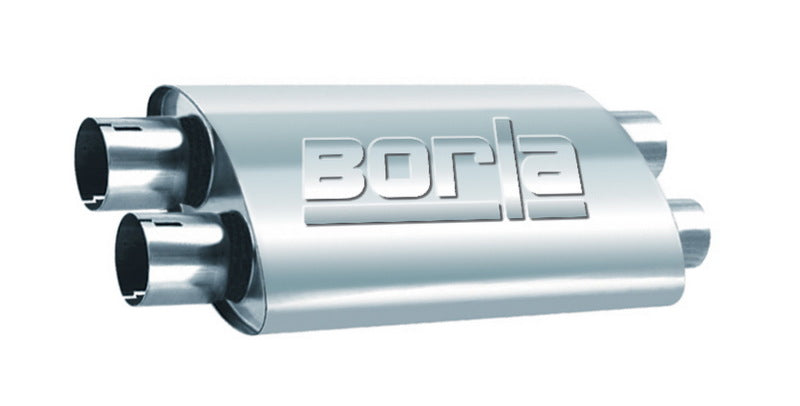 Borla 2.50in Dual In/Out 19in x 9.5in x 4in PRO-XS Muffler 400286